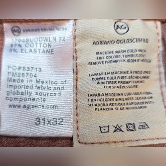 Adriana Goldschmeid Rust Coloured Jeans 31/32, Slim Fit - Picture 6 of 7